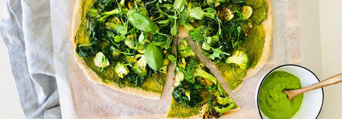 Green goddess pizza
