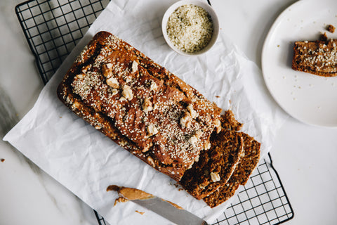 Hemp banana loaf