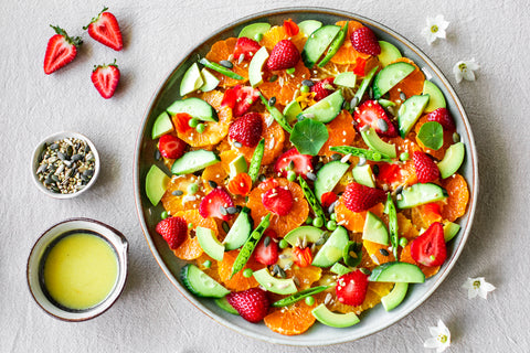 Citrus, Strawberry and Avocado Christmas Salad