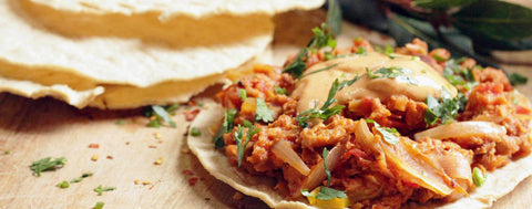 Spicy chicken-free chicken tinga