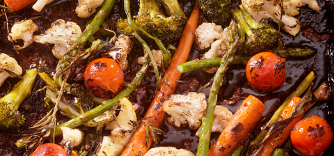 Roasted Spring Vegetable Medley with Honey Glaze