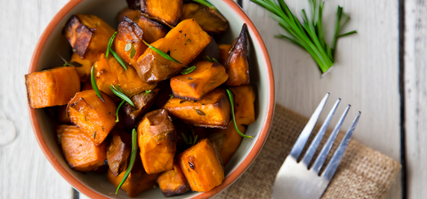 Teriyaki-Glazed Kumara