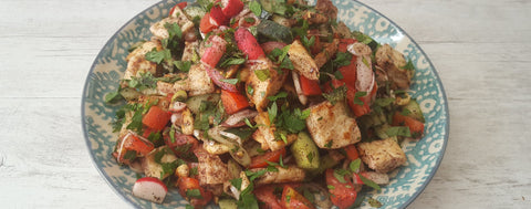 Fresh fattoush salad