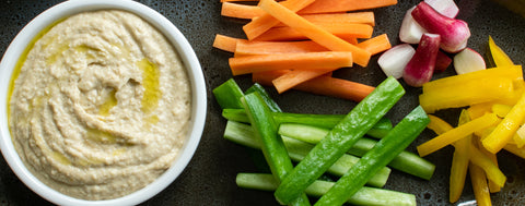 Vege sticks and hummus