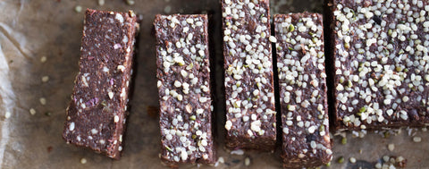 Tahini, cacao and hemp bites