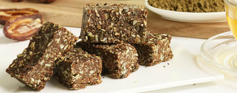 Vegan seeded hemp protein bars